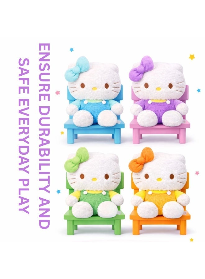 هالو كيتي دمية قطة لطيفة محشوة بطول 30 سم - لعبة محشوة ناعمة على شكل بذلة وردية، دمية كرتونية لطيفة للأطفال والفتيات والكبار، فكرة هدية وديكور للغرفة - Image 2